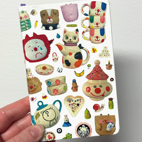 Mini Dot Grid Notebook: Ceramics