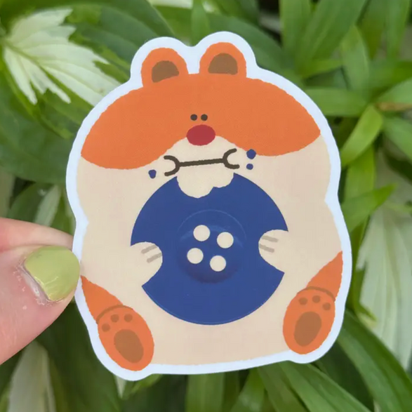 Orange Hamster Sticker