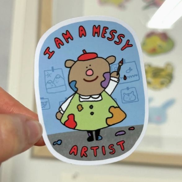 Messy Artist Sticker