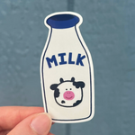 Milk Bottle Sticker
