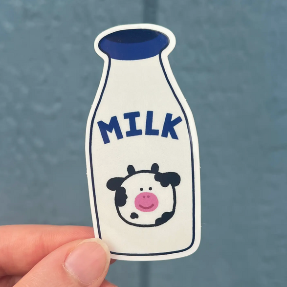 Milk Bottle Sticker
