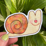Smiling Snail Sticker