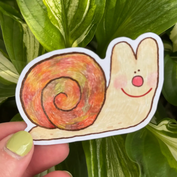 Smiling Snail Sticker