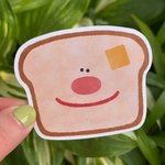 Smiling Toast Sticker