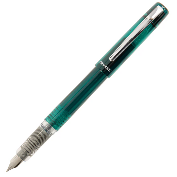 Platinum Prefounte Fountain Pen (Fine) - Dark Emerald