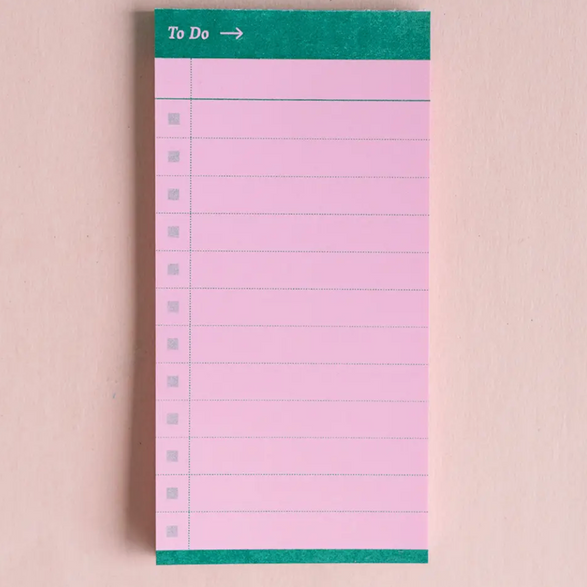 To Do Notepad - Pink/Green