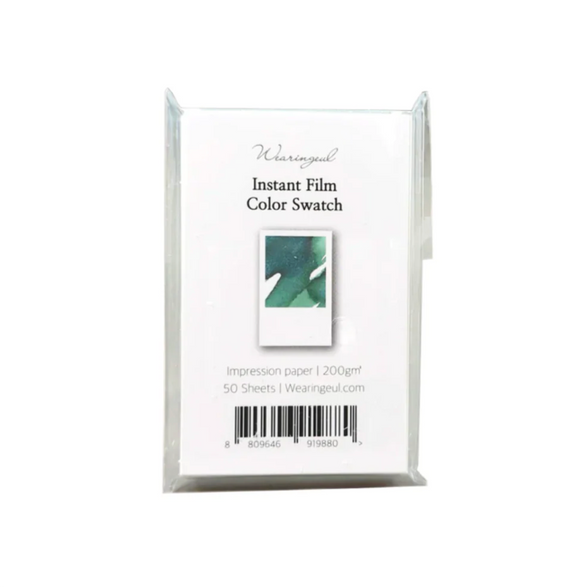 Instant Film Color Swatch Card Set