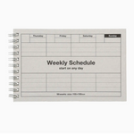 Undated Weekly Spiral Planner - Grey