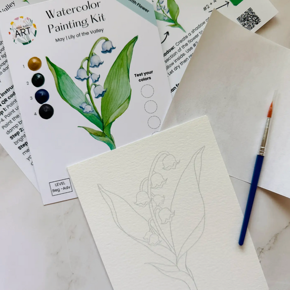 Lily of the Valley Watercolor Kit
