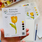 Yellow Tulip Watercolor Kit