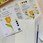 Yellow Tulip Watercolor Kit