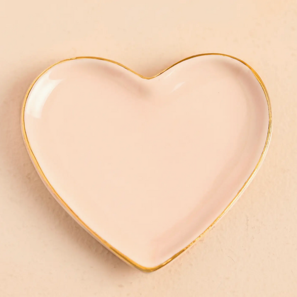 Pink Heart Trinket Dish