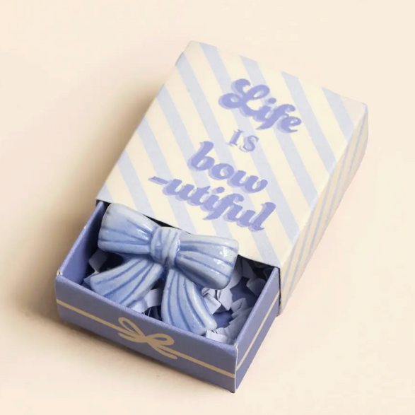 Tiny Bow Ceramic Sculpture