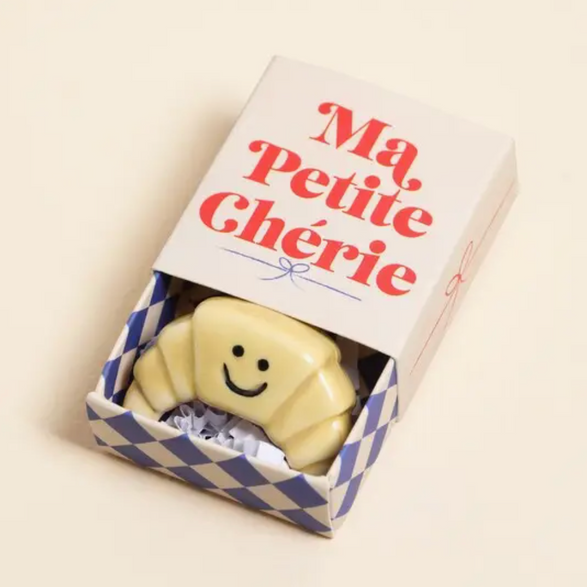 Tiny Croissant Ceramic Sculpture