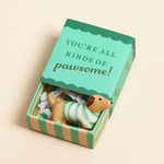 Tiny Dachshund Ceramic Sculpture