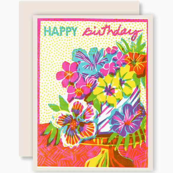 Tropical Flowers Birthday