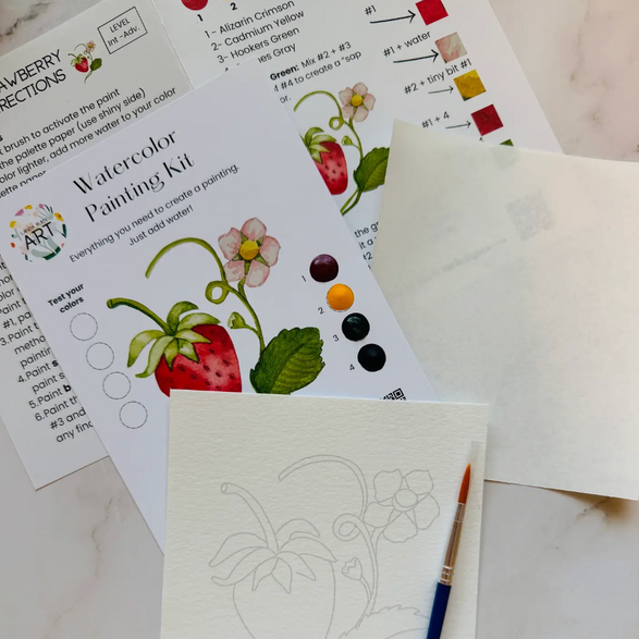 Strawberry Watercolor Kit