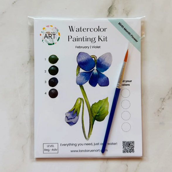 Violet Watercolor Kit