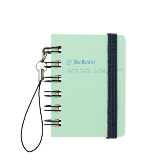 Micro Graph Rollbahn Notebook: Mint