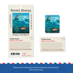 Pacific Ocean Travel Stamp