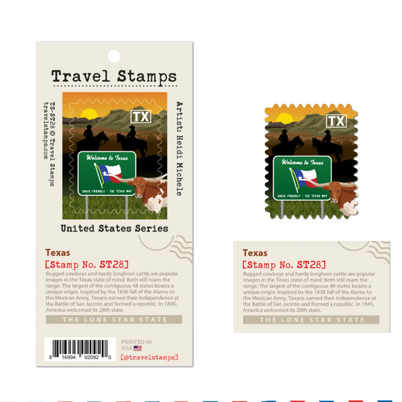 Texas Travel Stamp