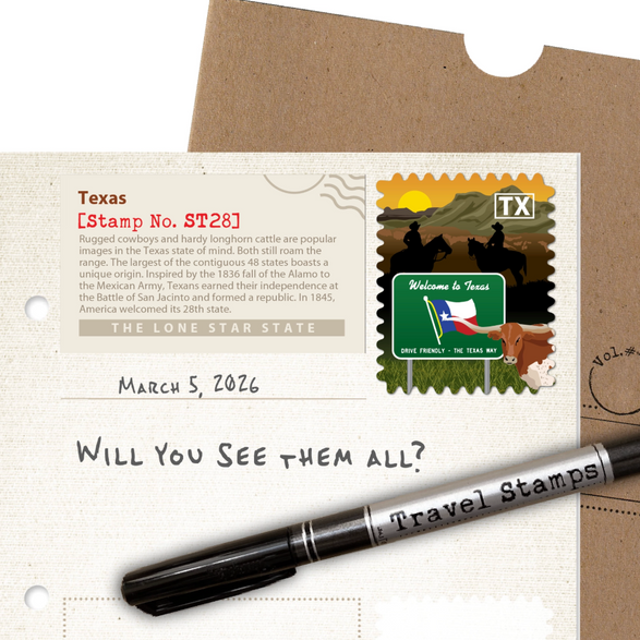 Texas Travel Stamp