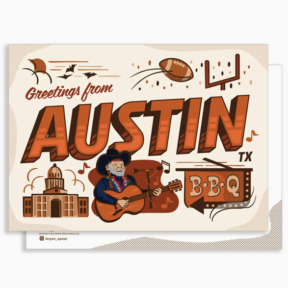 Greetings from Austin Postcard