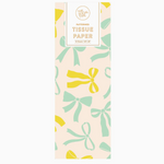 Yellow + Mint Bow Tissue Paper Set