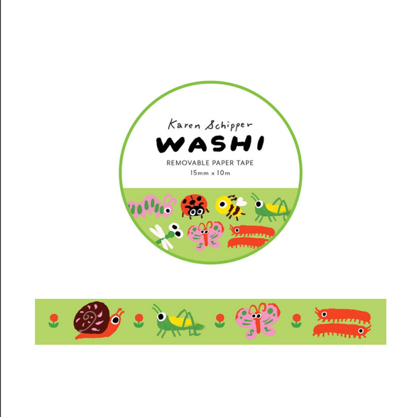 Cute Bugs Washi Tape (15mm)