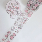 Large Sticker Roll: Pink Strawberry + Unicorns