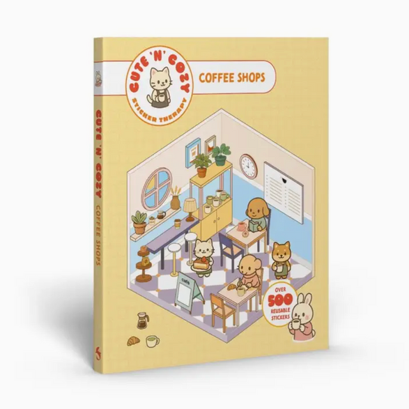Cute 'n Cozy Sticker Therapy: Coffee Shops