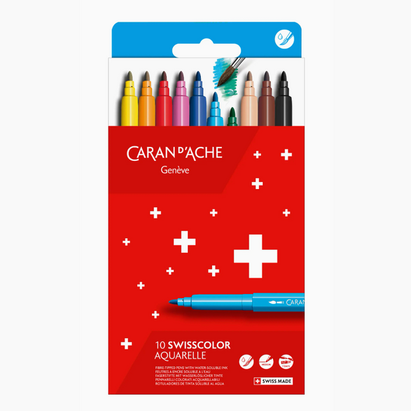 Swisscolor Fiber Pens - Set of 10
