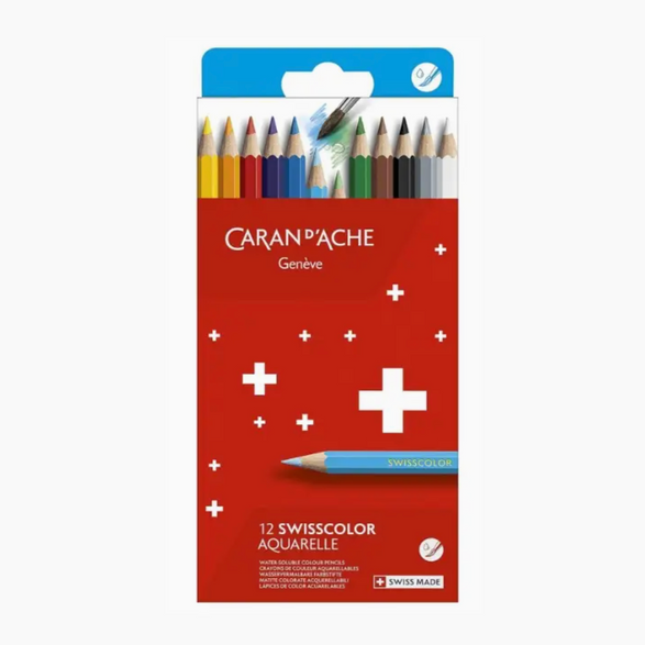 Swisscolor Watercolor Pencils - Set of 12