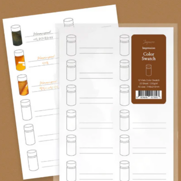Color Swatch Sheets (Ink Vials) - Set of 20