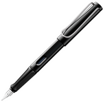 LAMY Safari Fountain Pen - Shiny Black (Medium Nib)