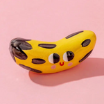Tiny Banana Ceramic Sculpture