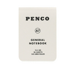 Mini Graph Penco Notebook: White (A7)