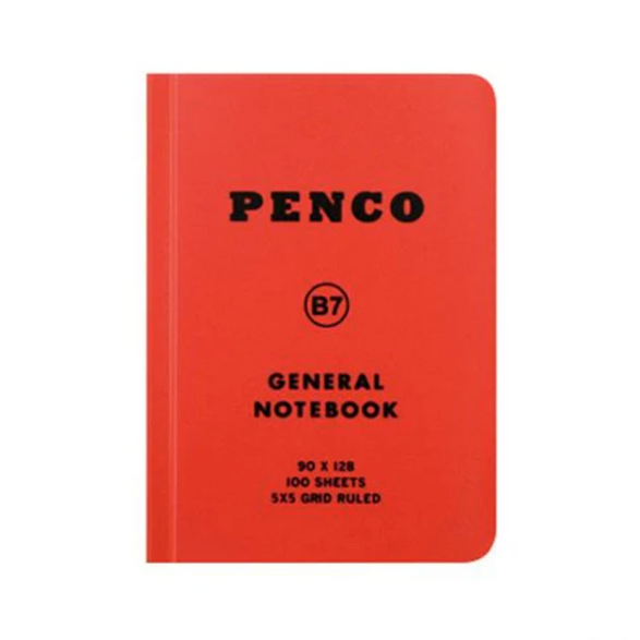 Small Graph Penco Notebook: Red (B7)
