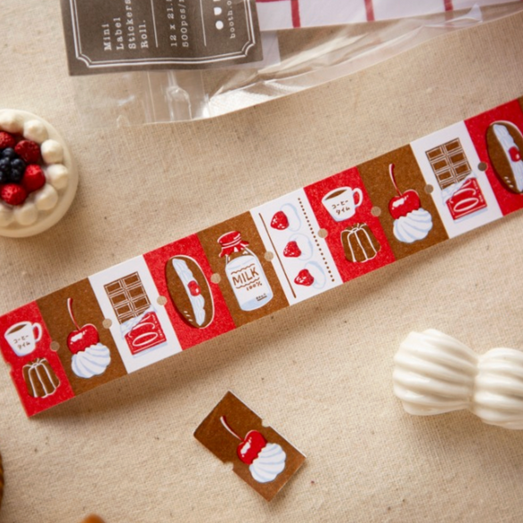 Afternoon Tea Time Label Sticker Roll
