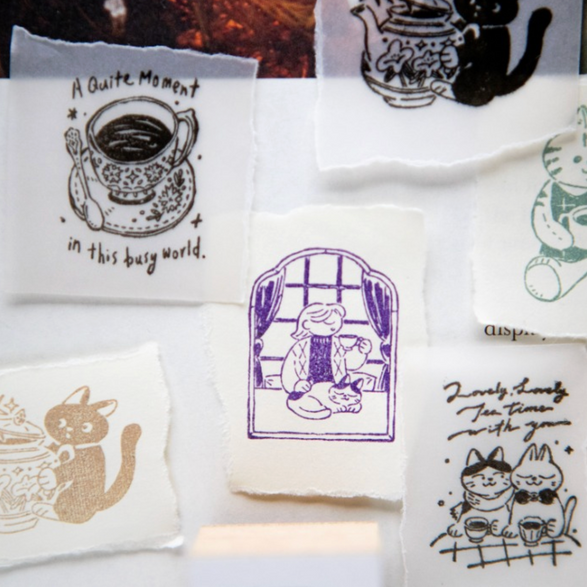 Tea Room Stamp Series - 6 options