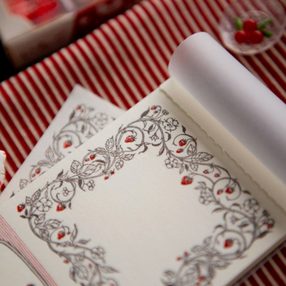 Mini Strawberry Frame Notepad