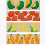 Kitta Tab Washi Stickers - Vegetables