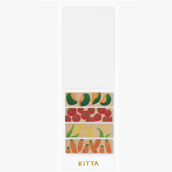Kitta Tab Washi Stickers - Vegetables