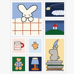 Kitta Tab Washi Stickers - Bedtime