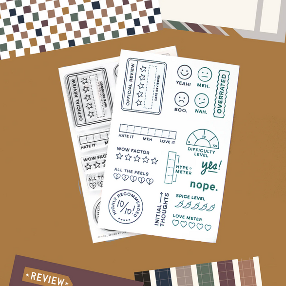 Official Review Clear Stamp Set