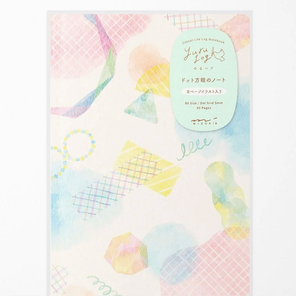 Dot Grid Yuru Log Notebook - Pastel