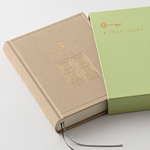 Mini Midori Three Year Diary - Beige