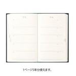 Midori Five Year Diary - Black Floral