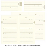 Midori Five Year Diary - Black Floral