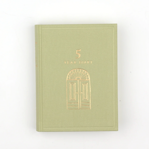 Mini Midori Five Year Diary - Green